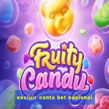 excluir conta bet nacional