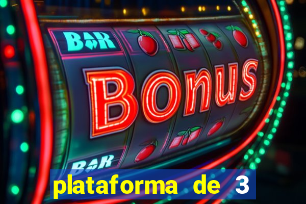 plataforma de 3 reais jogo