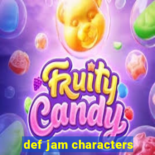 def jam characters